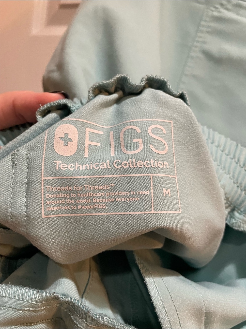 Figs Technical Collection Scrub Top - Mint